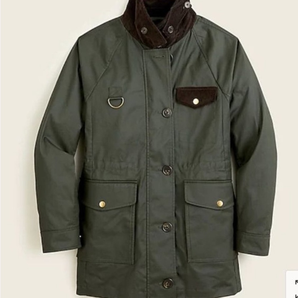 J Crew Waxed Canvas Field Coat
